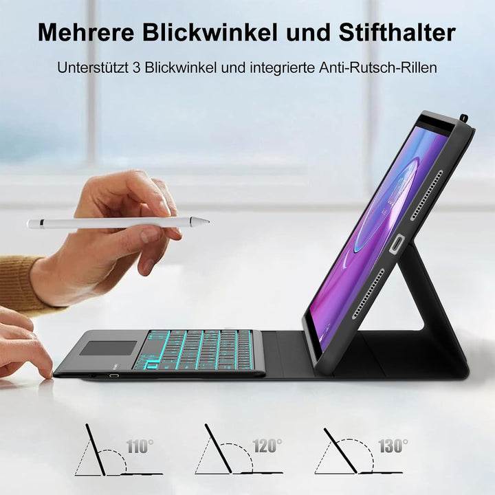Tastatur für Lenovo Idea Tab Pro Gen 2 Tablet 13 Zoll Touchpad/Beleuchtung Schwarz3 13 Zoll Beleucht