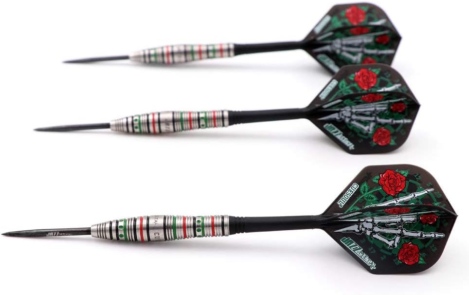 CUESOUL Jazz-Metal 21/23 / 25g Stahlspitze 90% Wolfram Dart Set mit integrierten ROST Flights CSJM-J