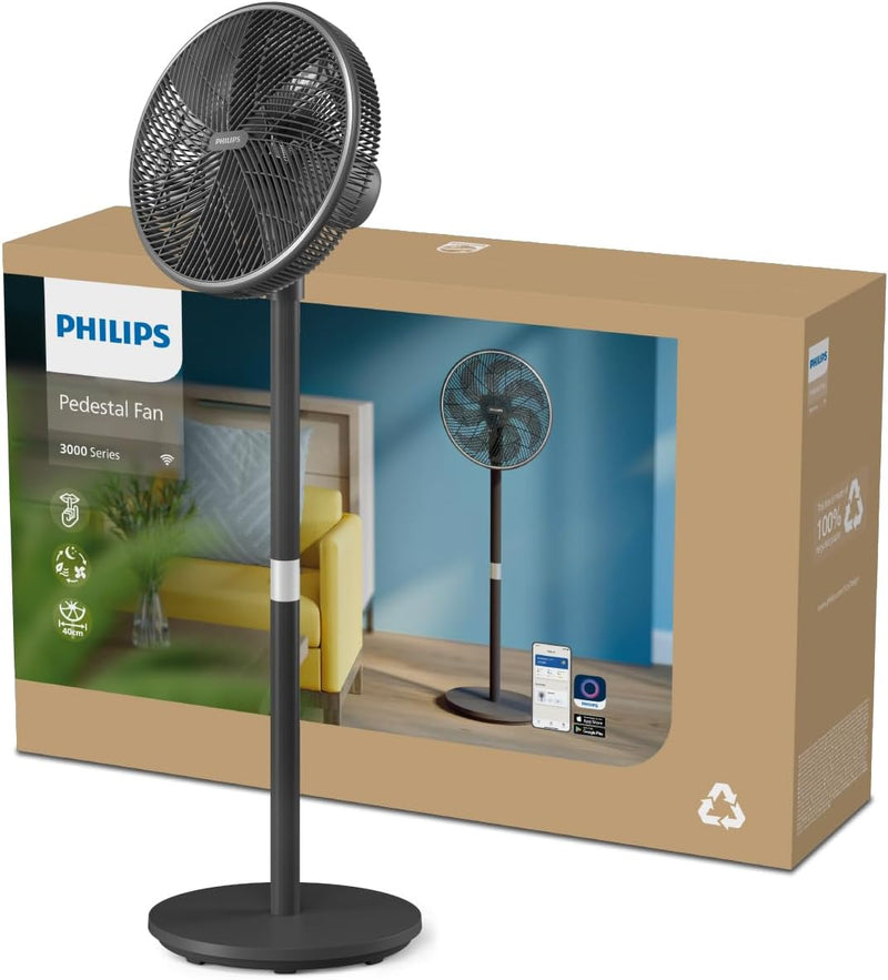 Philips Smart Standventilator Serie 3000. Starke & extrem leise SilentWings-Technologie. 19 dB. 2-in