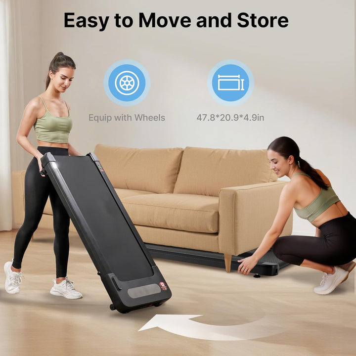 Bluearth Walking Pad mit 10% Automatische Steigung, Laufband Schreibtisch für Zuhause und Büro, Smar
