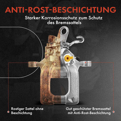 Frankberg 2x Bremssattel Bremszange Hinten Links Rechts Kompatibel mit Signum 1.8L-2.2L 2003 Vectra