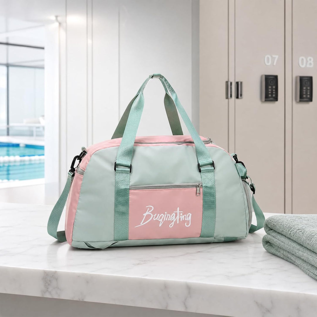Sporttasche Damen Herren 35L Reisetasche mit Schuhfach und Nassfach Wasserdicht Gym Bag Trainingstas
