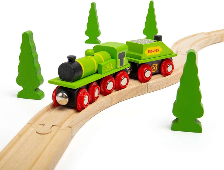 Bigjigs Rail Grosse grüne Lokomotive