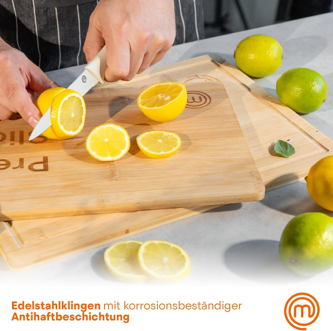 MasterChef Messerset, Küchenmesser Set ink. Kochmesser, Gemüsemesser, Schälmesser, Schneidemesser &