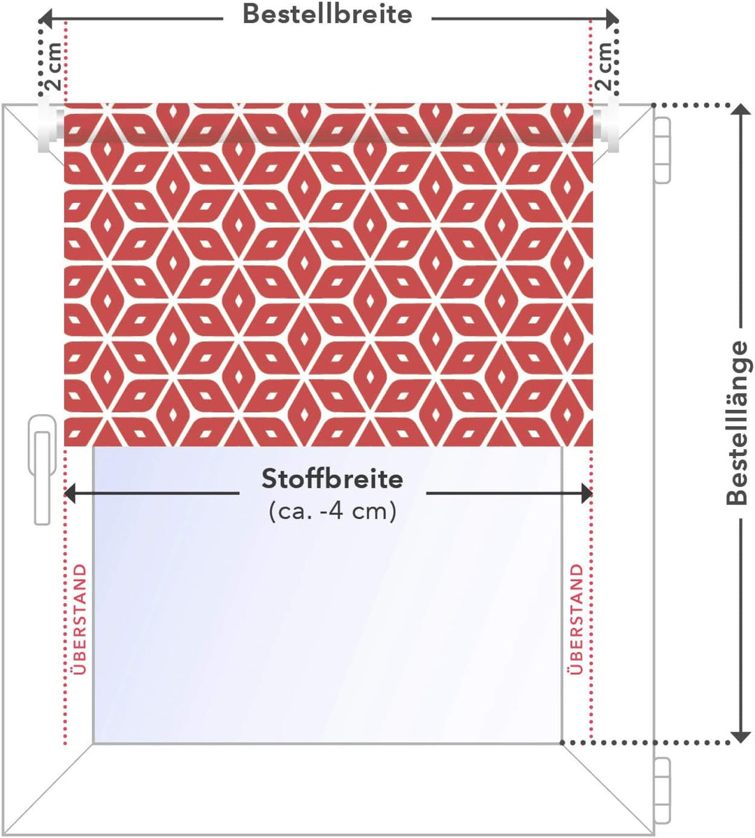 Lichtblick Klemmfix Tageslicht-Rollo mit Motiv, ohne Bohren, Blickdicht, Seitenzugrollo, Made in Ger