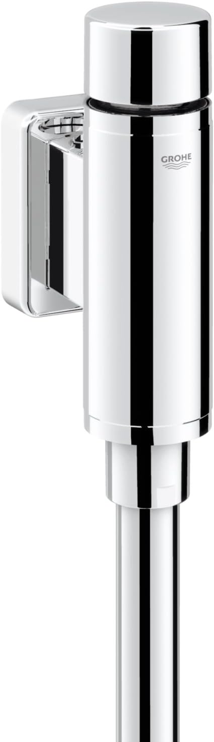 GROHE Rondo - Druckspüler für Urinal (1/2 Zoll, langlebige Oberfläche, 1,0 - 4,0 l), chrom, 37339000