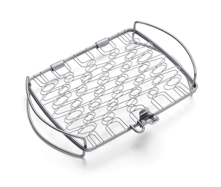Weber Fisch &amp; Gemüsehalter/Korb - Klein (28 x 20cm), aus Edelstahl, Ideal zum BBQ/Grillen von empfin