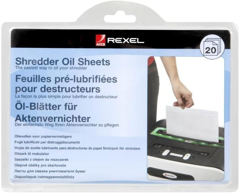 Rexel Shredder Oil Sheets (20) Shredder Oil Sheets (20), 20, 2101949 (Shredder Oil Sheets (20), 20 p