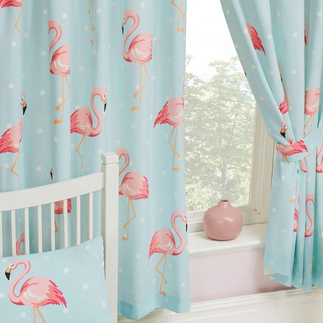 Pricerighthome Fifi Flamingo Lined Vorhänge 66 "x 72" (168 cm x 183 cm)