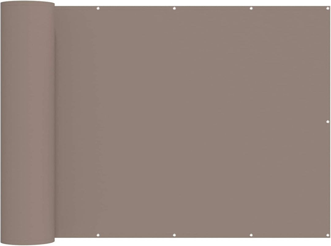 vidaXL Balkon Sichtschutz 180 x 300 cm Stoff mit PU-Beschichtung Taupe, Balkon Sichtschutz, Outdoor