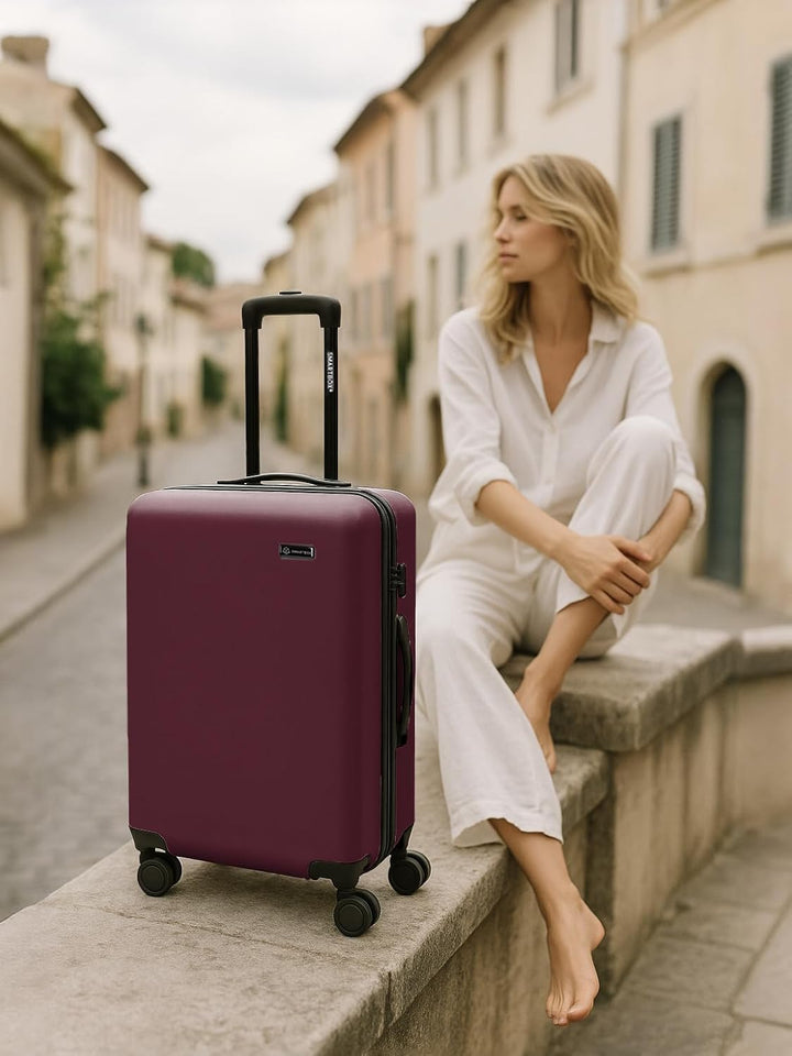 Smartbox Hartschalen Kabinen-Koffer für Damen &amp; Herren | Kleiner Trolley 40 x 23 x 55 cm aus hochwer