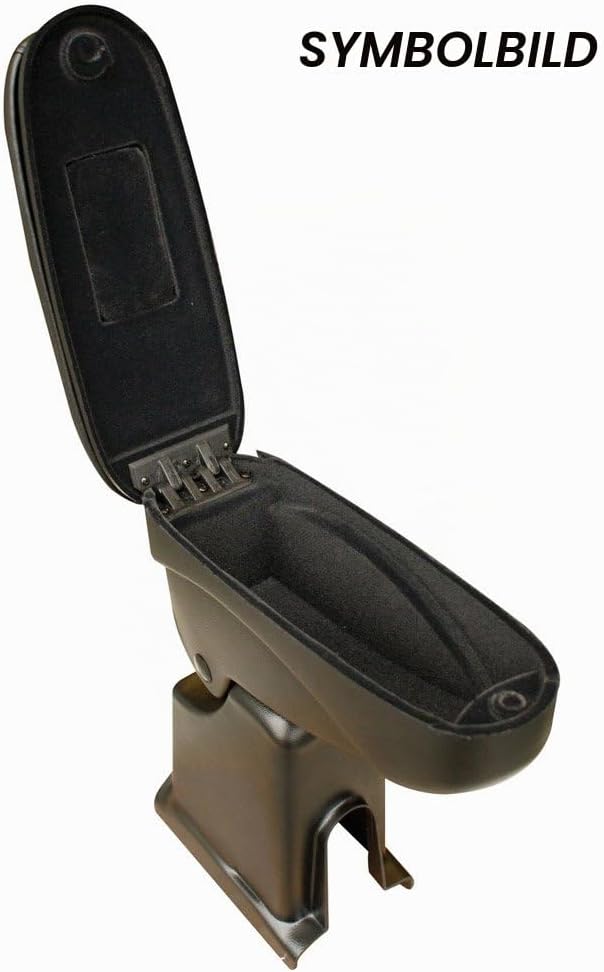 CORA 000159107 Klappbare Mittelarmlehne, verschiebbar schwarz, schwarz