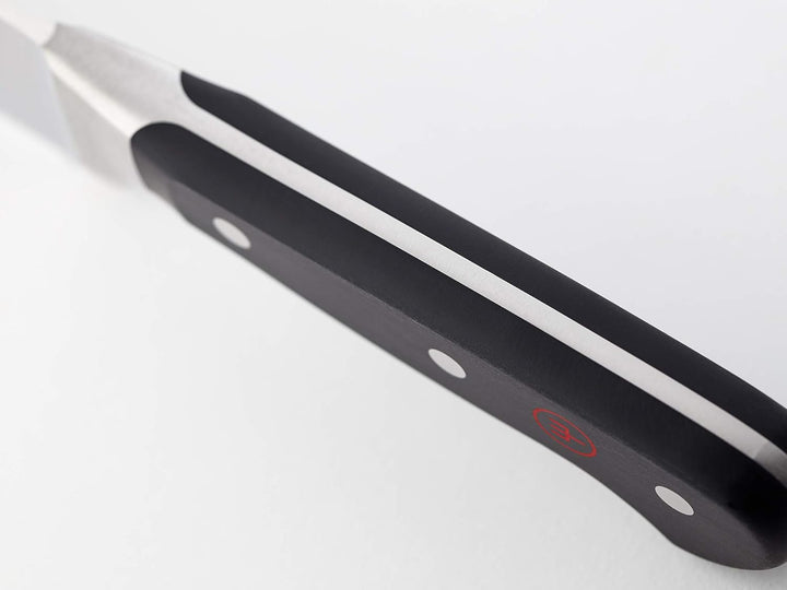 WÜSTHOF Classic Brotmesser 23 cm mit Präzisions-Doppelwelle, schwarz, Schwarz