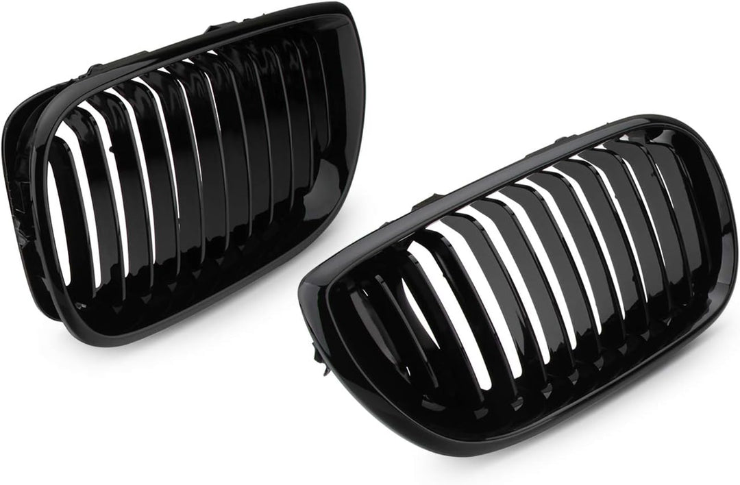 Kühlergrill Nieren Doppelsteg Kühlergrill E46 (Glanz Schwarz) -Twilight Garage Auto, E46