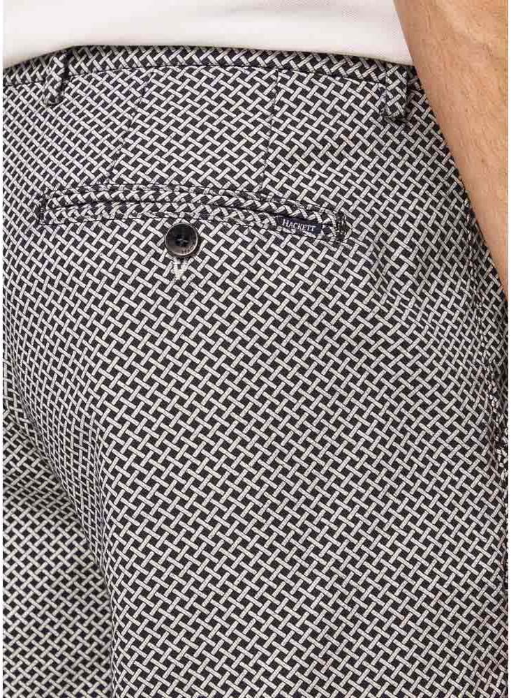 Hackett London Herren Basketweave Print Shorts 38W Blau, 38W Blau