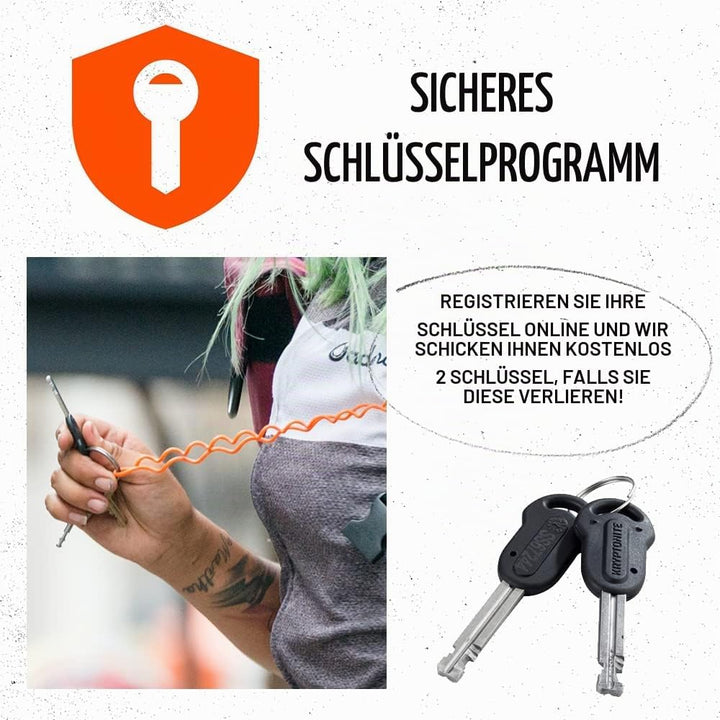 Kryptonite Kryptolok Mini-7 12,7 mm U-Lock Fahrradschloss mit FlexFrame-U Halterung, Unisex-Erwachse