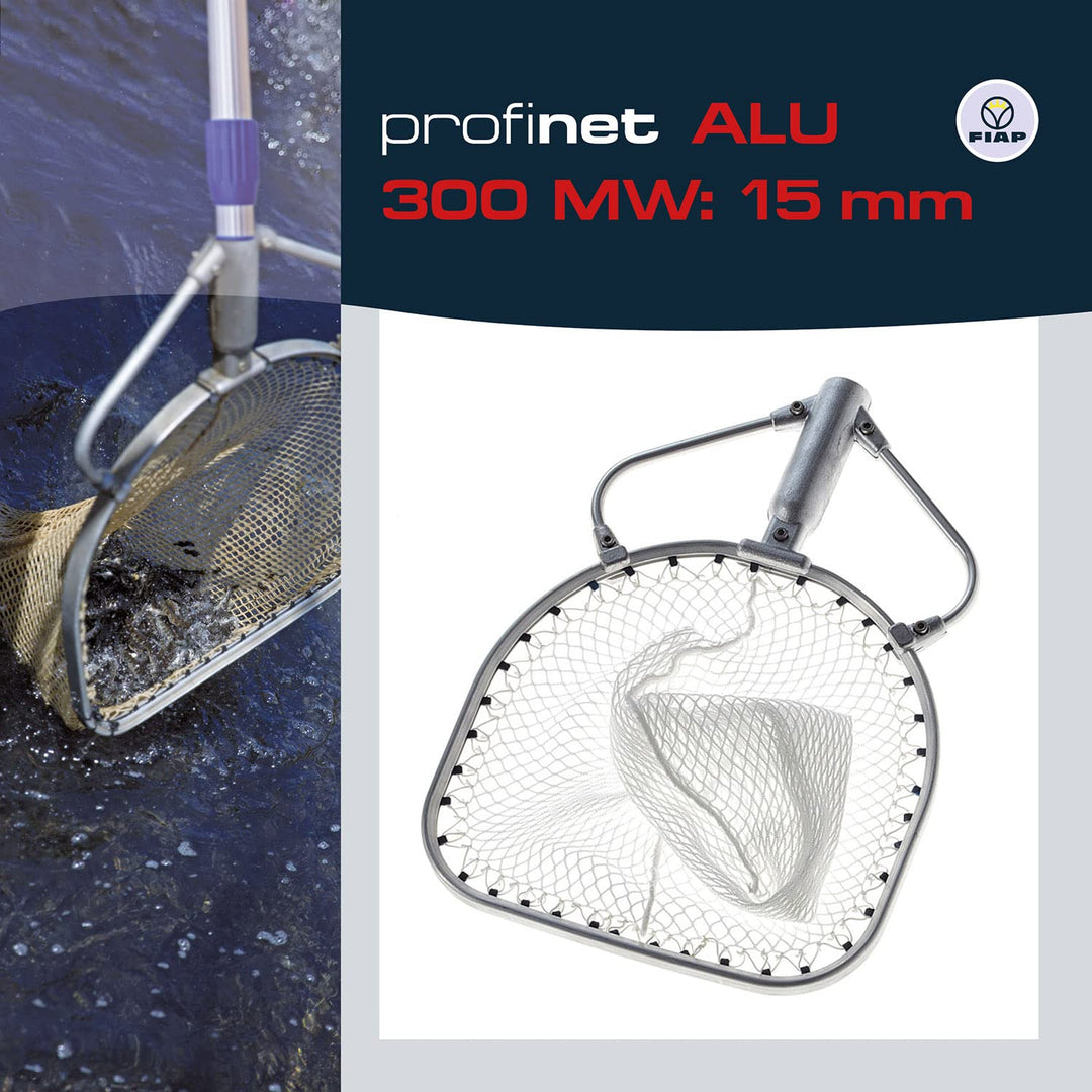 FIAP profinet ALU 300 MW: 15 mm - Maschenweite 15 mm - PROFI - Fischkescher - Material Aluminium - K