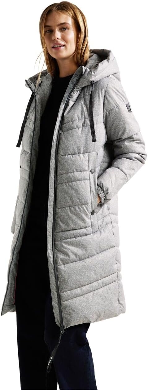 Cecil Damen Wintermantel XL Silber, XL Silber
