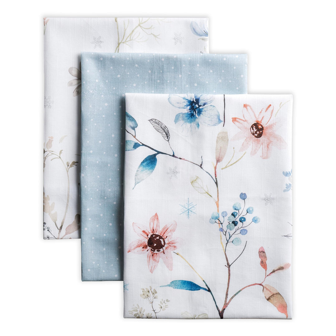 Maison d'Hermine Küchenhandtücher 3er-Set 100% Baumwolle 70 cm x 50 cm Wiederverwendbare Geschirrtüc