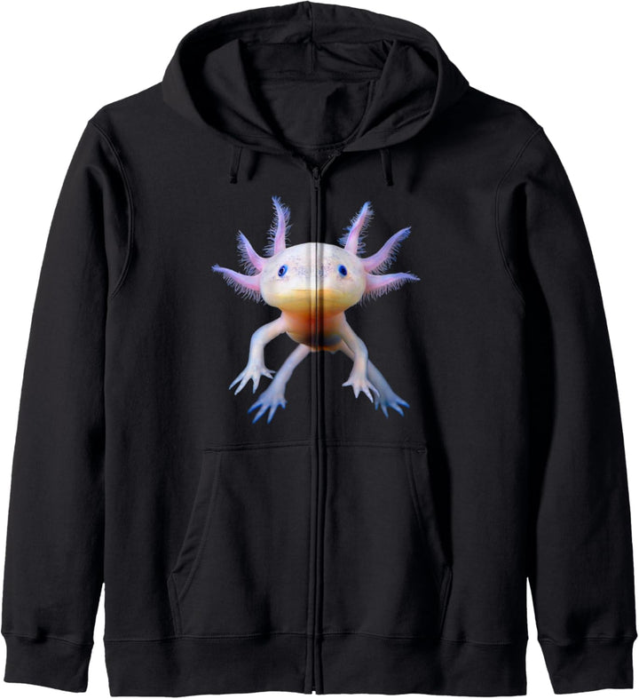 Axolotl - Mexikanischer Schwanzlurch - Wassermonster Kapuzenjacke