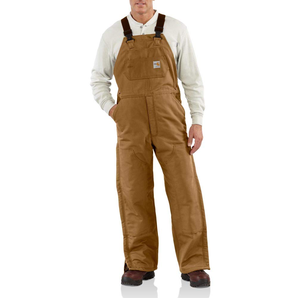 Carhartt Herren Flame Resistant Loose Fit Duck Insulated Bib Overall Overalls (1er Pack) 32W / 28L C
