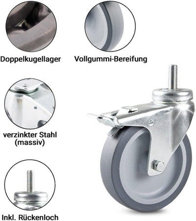 Weva Rollbrett | Siebdruck Transportroller | 40 x 40 cm | bis zu 300 kg Tragkraft | Möbelroller | Ma