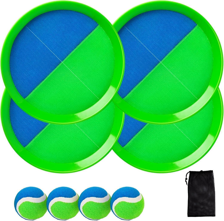U&C Planet Beachball Set Strandtennis Set Paddle Ball Spiel Klettballspiel Strandschlägerset für Kin