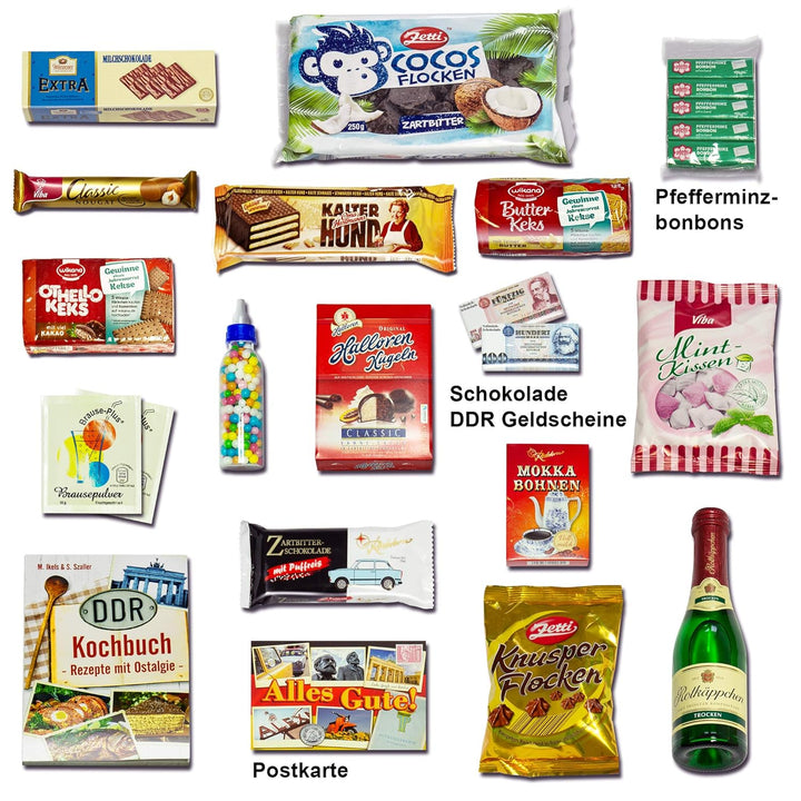 Geschenk bester Papa - Geburtstag Geschenk - Suessigkeiten DDR Suessigkeiten Box XXL, Suessigkeiten