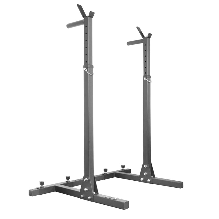 Strength Shop - Kniebeugenständer - Schwarz - Verstellbar Squat Stand in Höhe und Breite Mit Dip-Bar