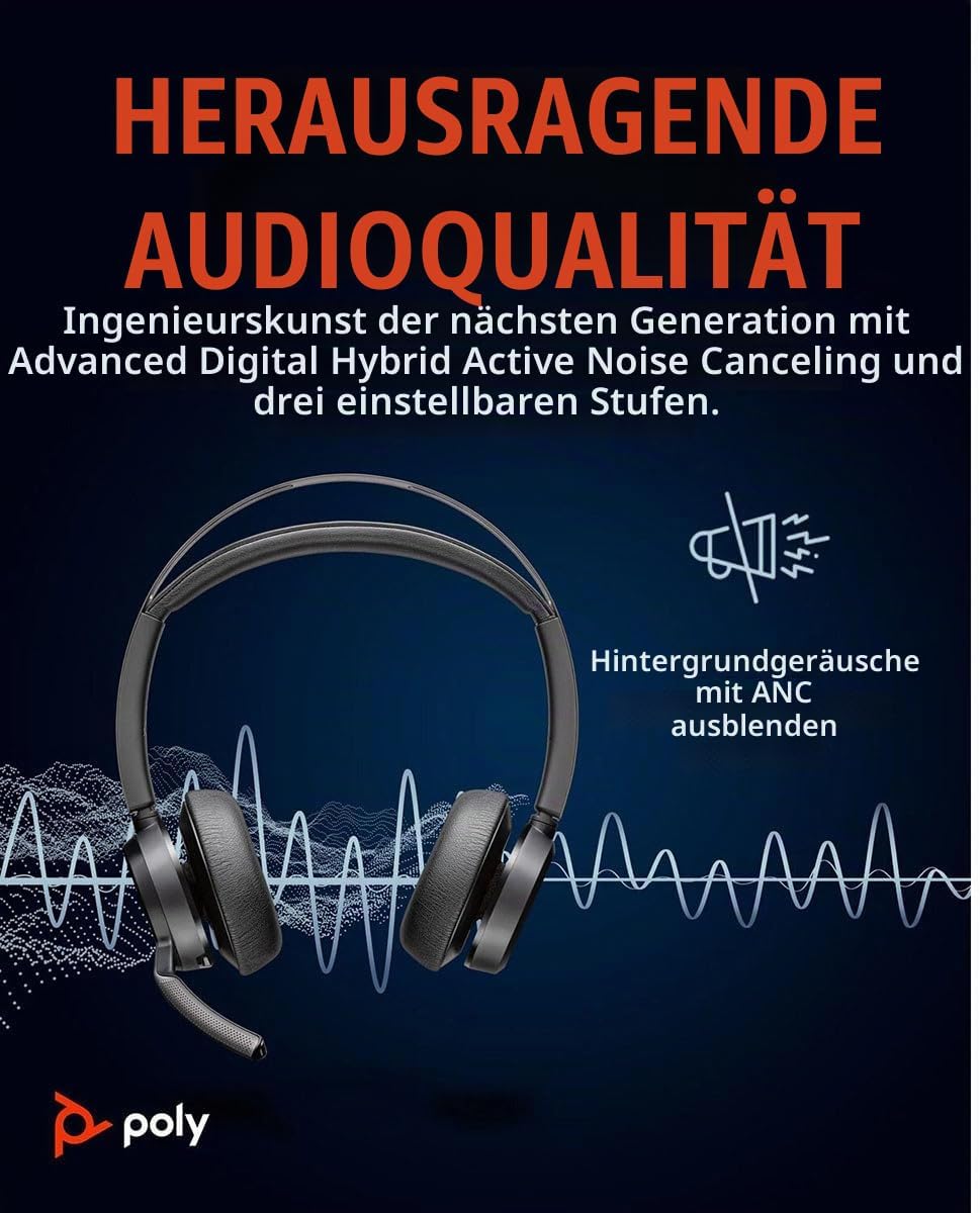 HP Poly Voyager Focus 2 USB-C-C Headset WW Typ C