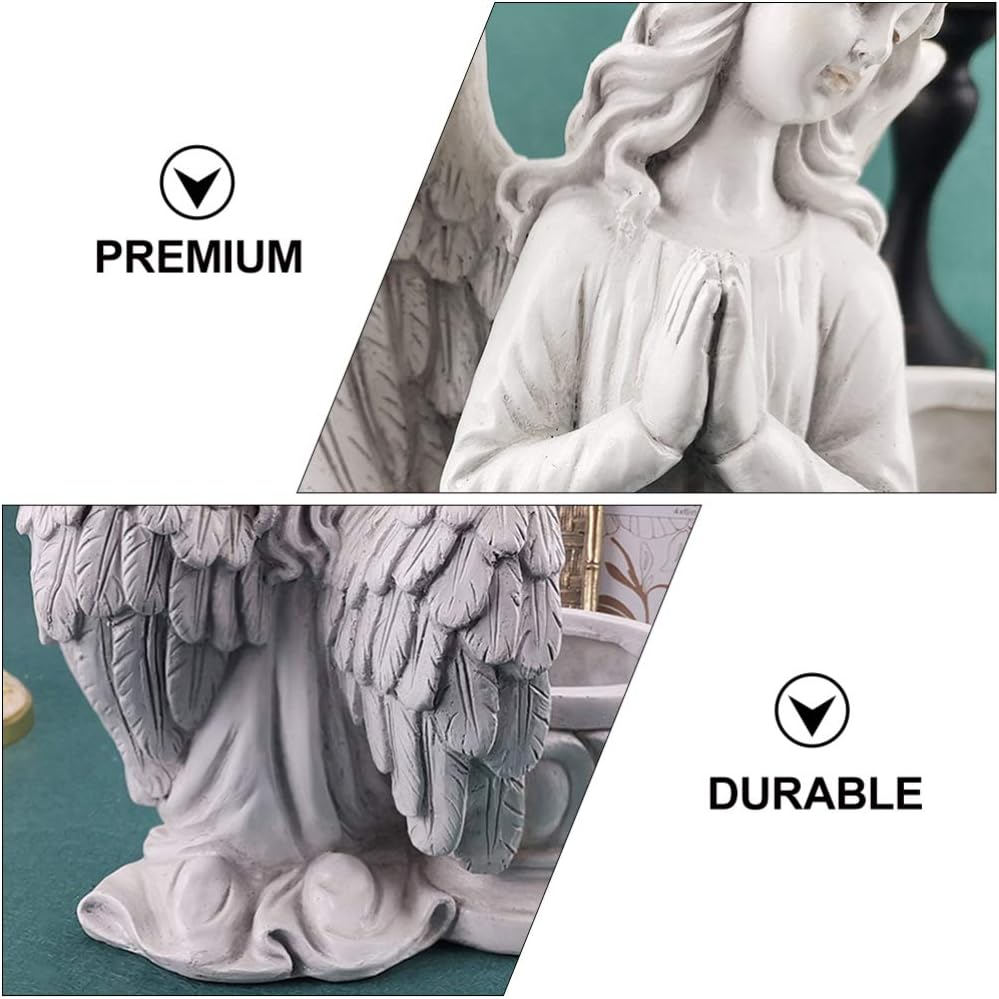BESPORTBLE 1stk Engel Blumentopf Ornament Statue Vase Engel Kopf Pflanzer Engel Figuren Vase Blumen