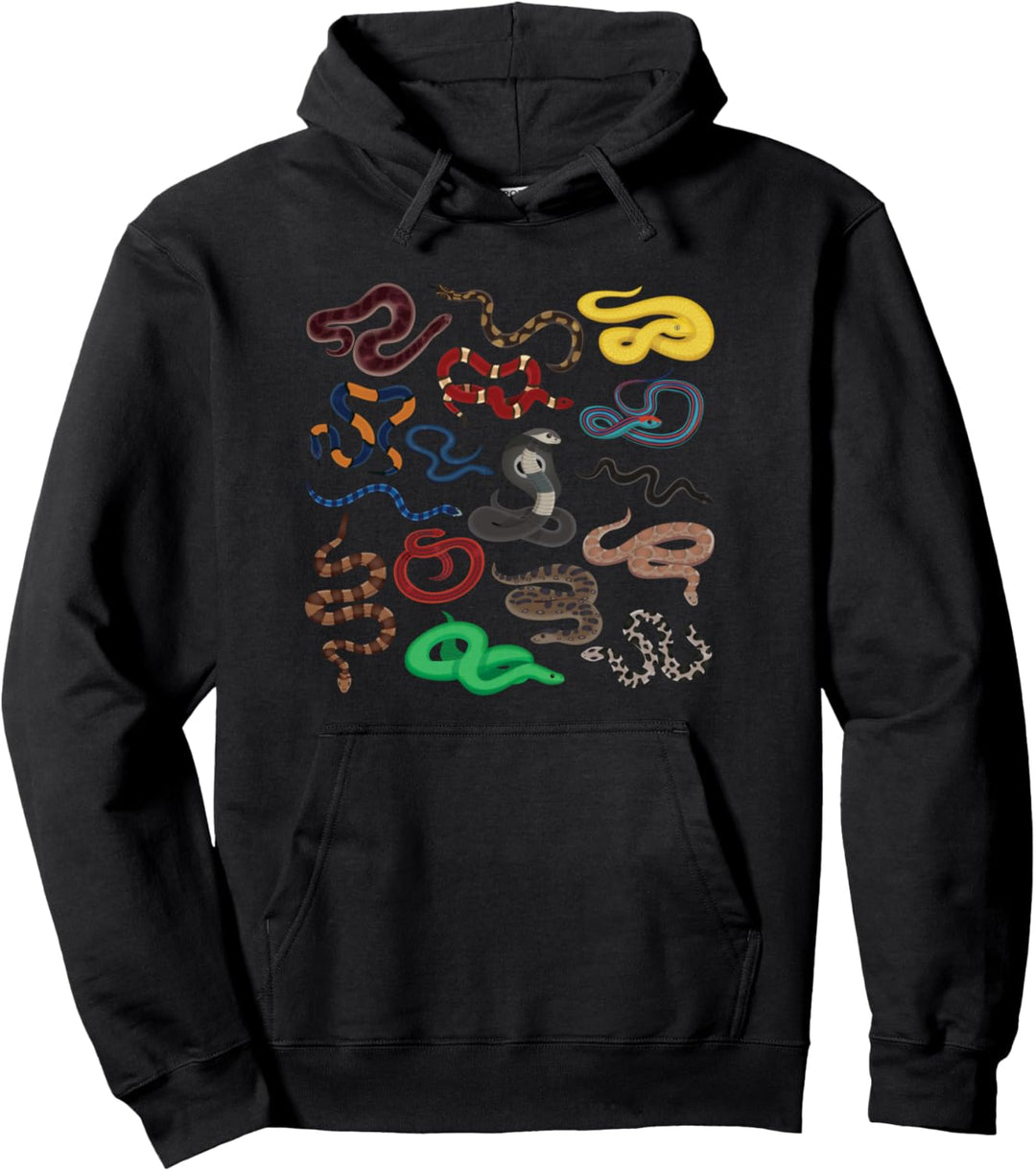 Schlangenarten Schlange Snake Giftig Tiere Tier Geschenk Pullover Hoodie