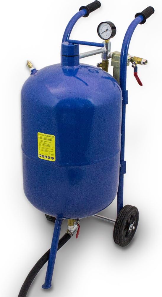 BITUXX® mobiles Sandstrahlgerät 38L portabler Sandstrahler Hochdruck Sandstrahlanlage Strahlgerät Sa