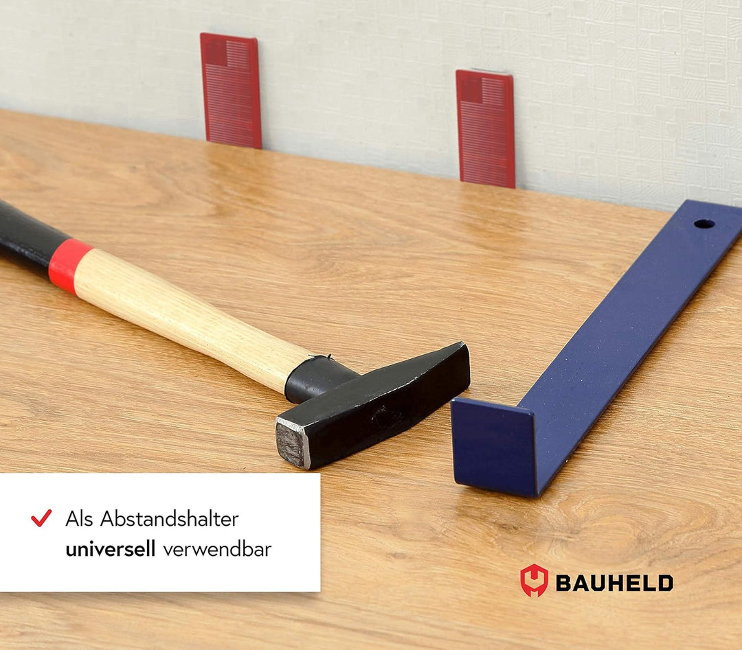 BAUHELD® Universal Verglasungsklötze 24x100mm [300/600 Stück] - Mehrfarbige Fenster-Abstandshalter K