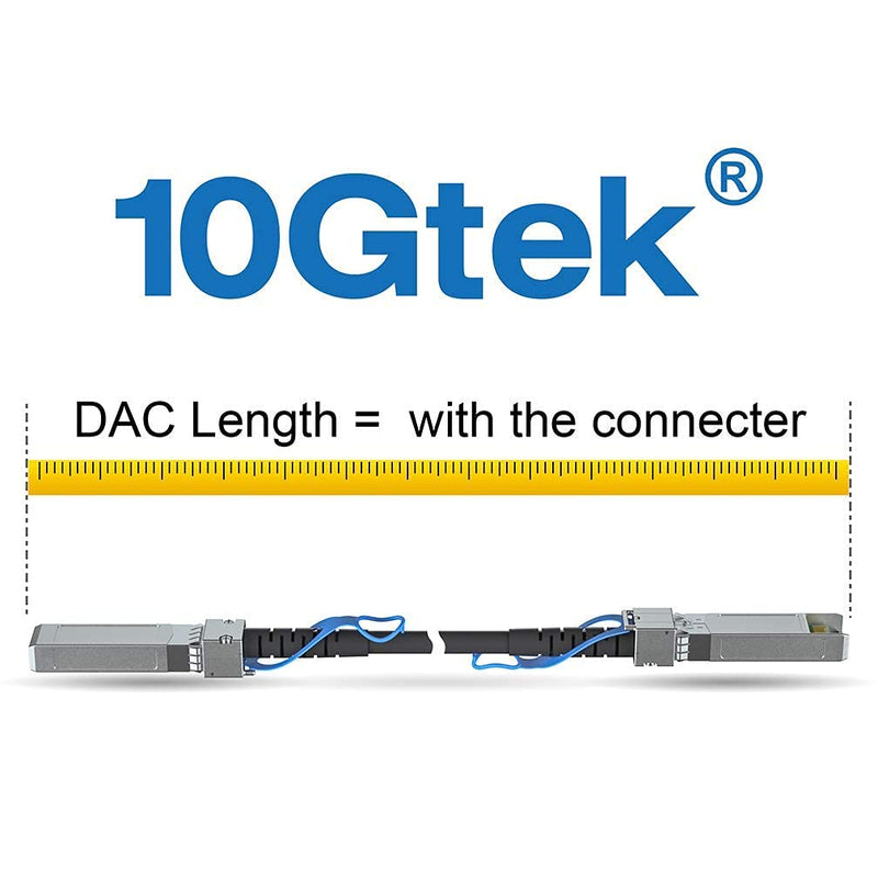 10Gtek 25G SFP28 DAC Kabel 0.5-Meter(1.65ft), 25GBASE-CR Passive Direct Attach Copper Twinax Cable f