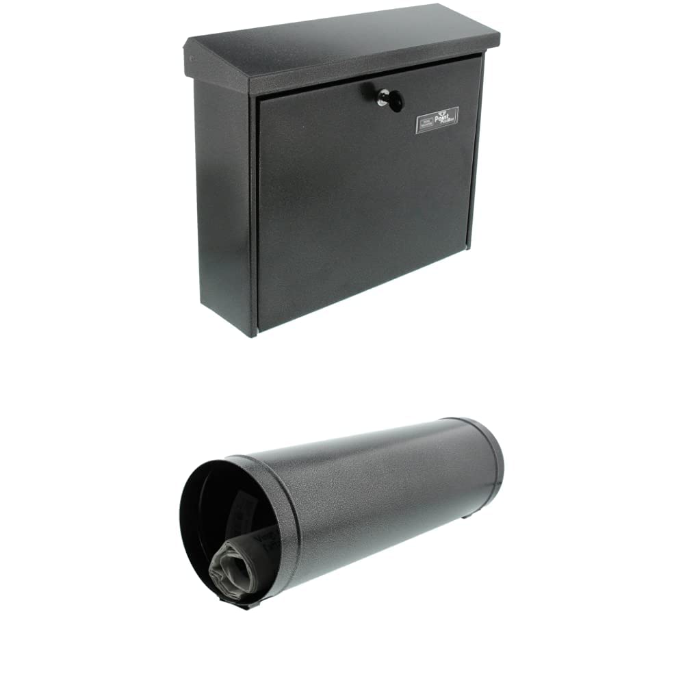 Burg-Wächter Briefkasten, A4 Einwurf-Format, EU Norm EN 13724, Inkl. 2 Schlüsseln, Verzinkter Stahl,