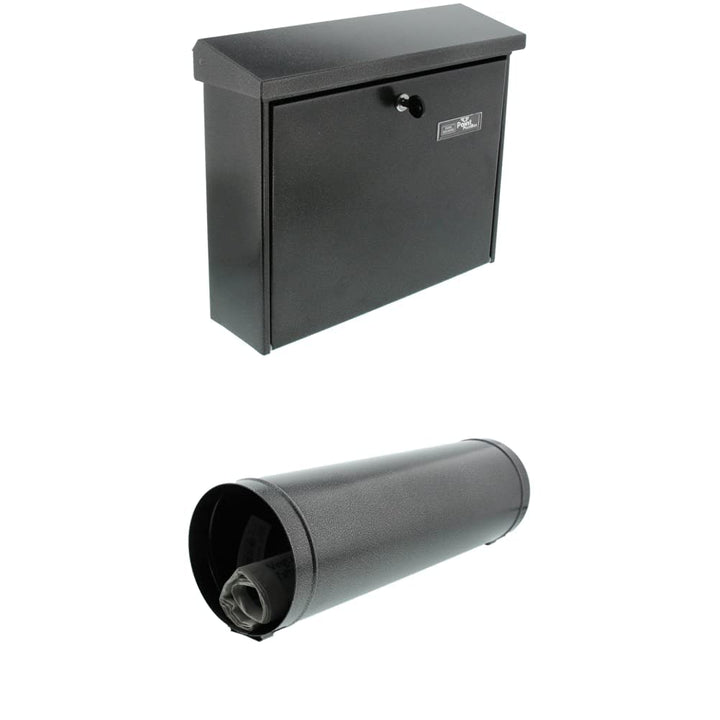 Burg-Wächter Briefkasten, A4 Einwurf-Format, EU Norm EN 13724, Inkl. 2 Schlüsseln, Verzinkter Stahl,