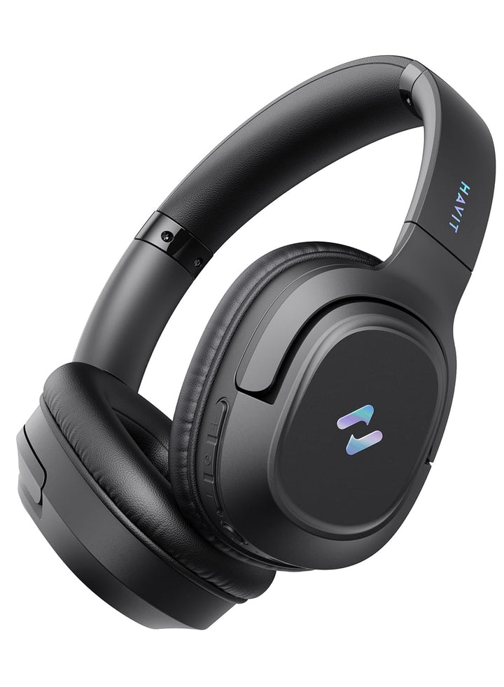 Havit Kopfhörer mit aktiver Geräuschunterdrückung, kabellose Over-Ear-Bluetooth-Kopfhörer mit 60 ms