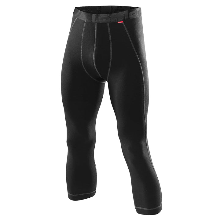 Löffler Herren Unterhose HR 3/4 Transtex Warm 46 Schwarz, 46 Schwarz