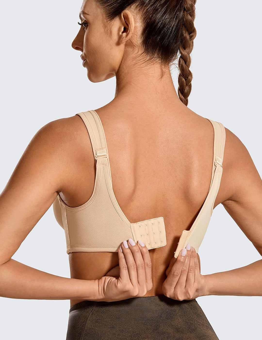 SYROKAN Damen Sport BH Starker Halt | mit Bügel, Grosse Grössen, Shock Absorber, Grosse Brüste, Seam