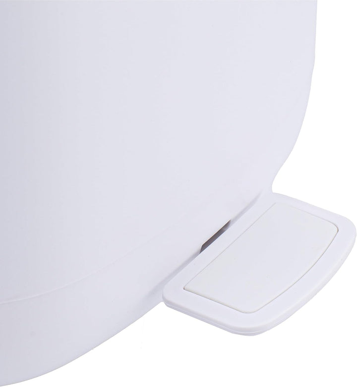 Relaxdays Mülleimer Bad, 5 l, Kosmetikeimer mit Soft-Close, Matte Optik, entnehmbarer Inneneimer, Tr