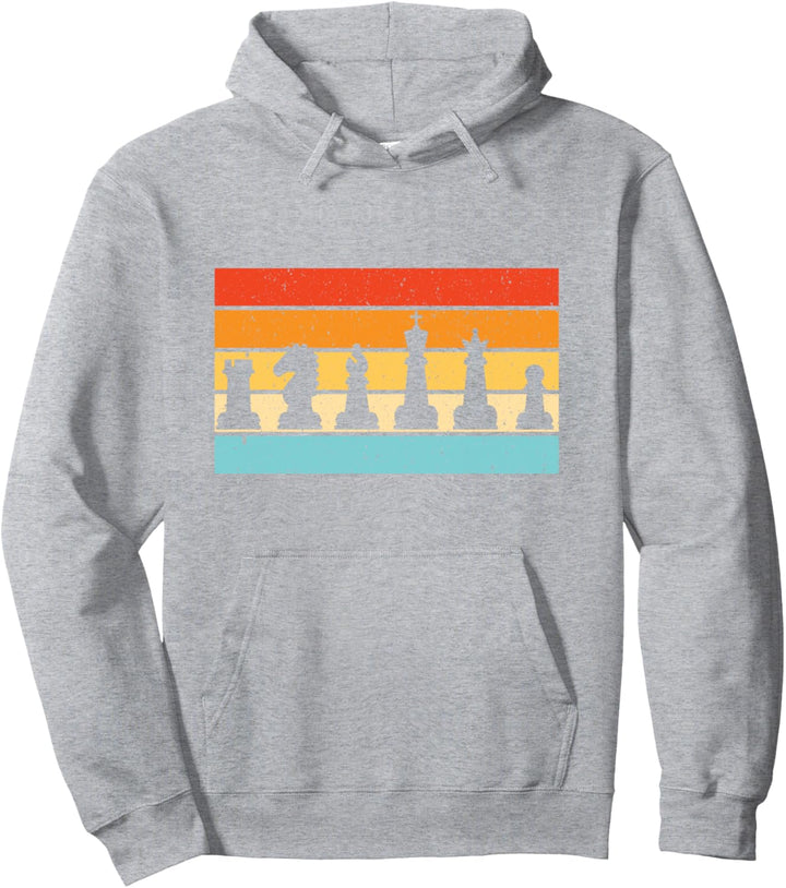 Schachclub- oder Turnierbrett-Spielfreunde Vintage-Geschenk Pullover Hoodie