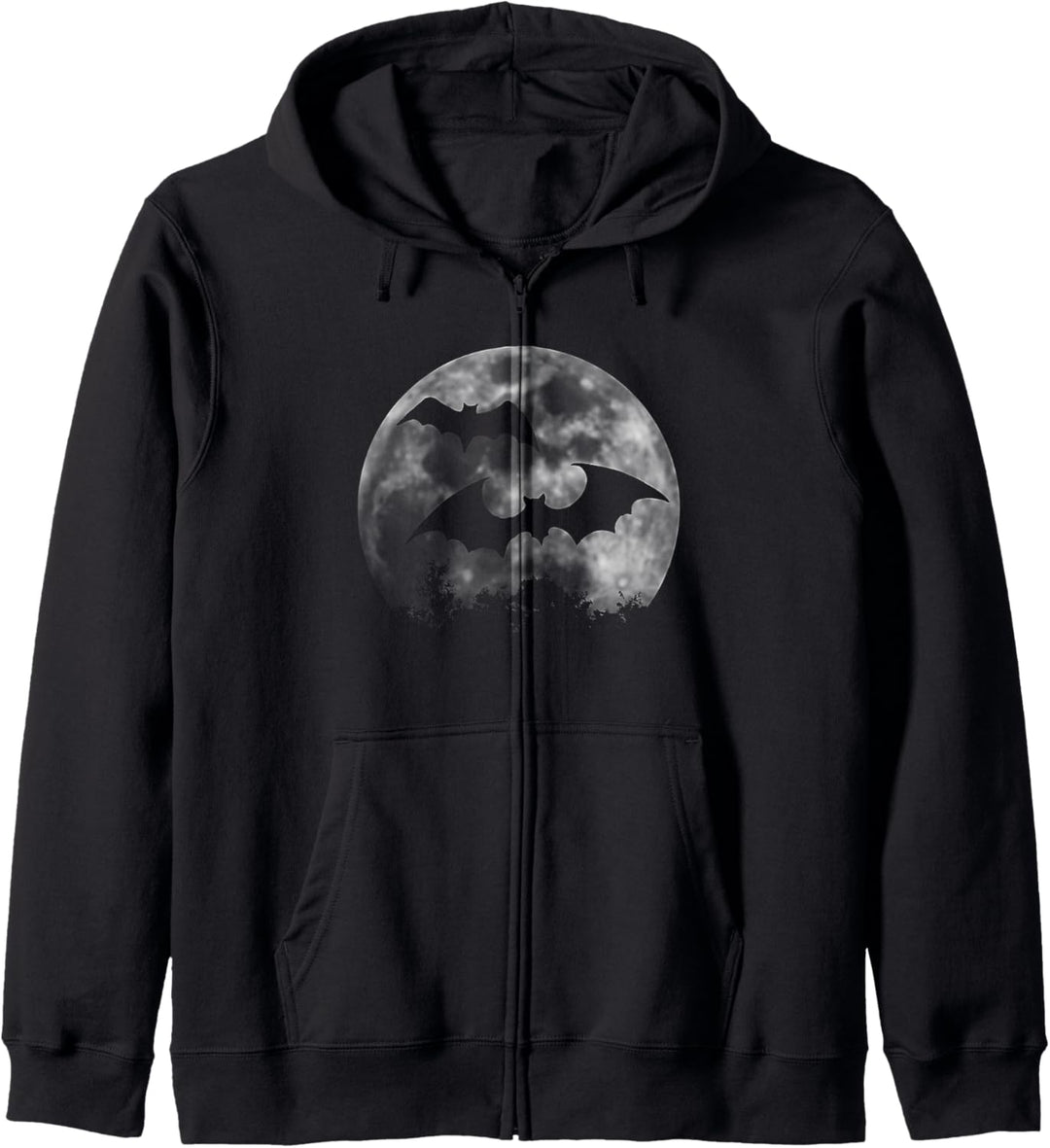 Fledermäuse beim Vollmond Gothic Gruftie Flatterviecher Kapuzenjacke