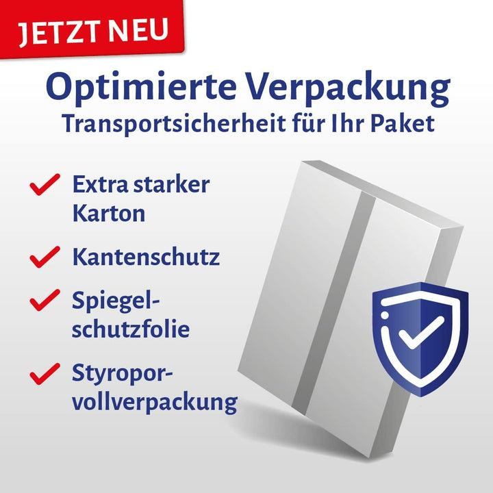 Talos Spiegelschrank Bad rund Ø 60 cm - Badezimmer Spiegelschrank mit hochwertigem Aluminium Korpus