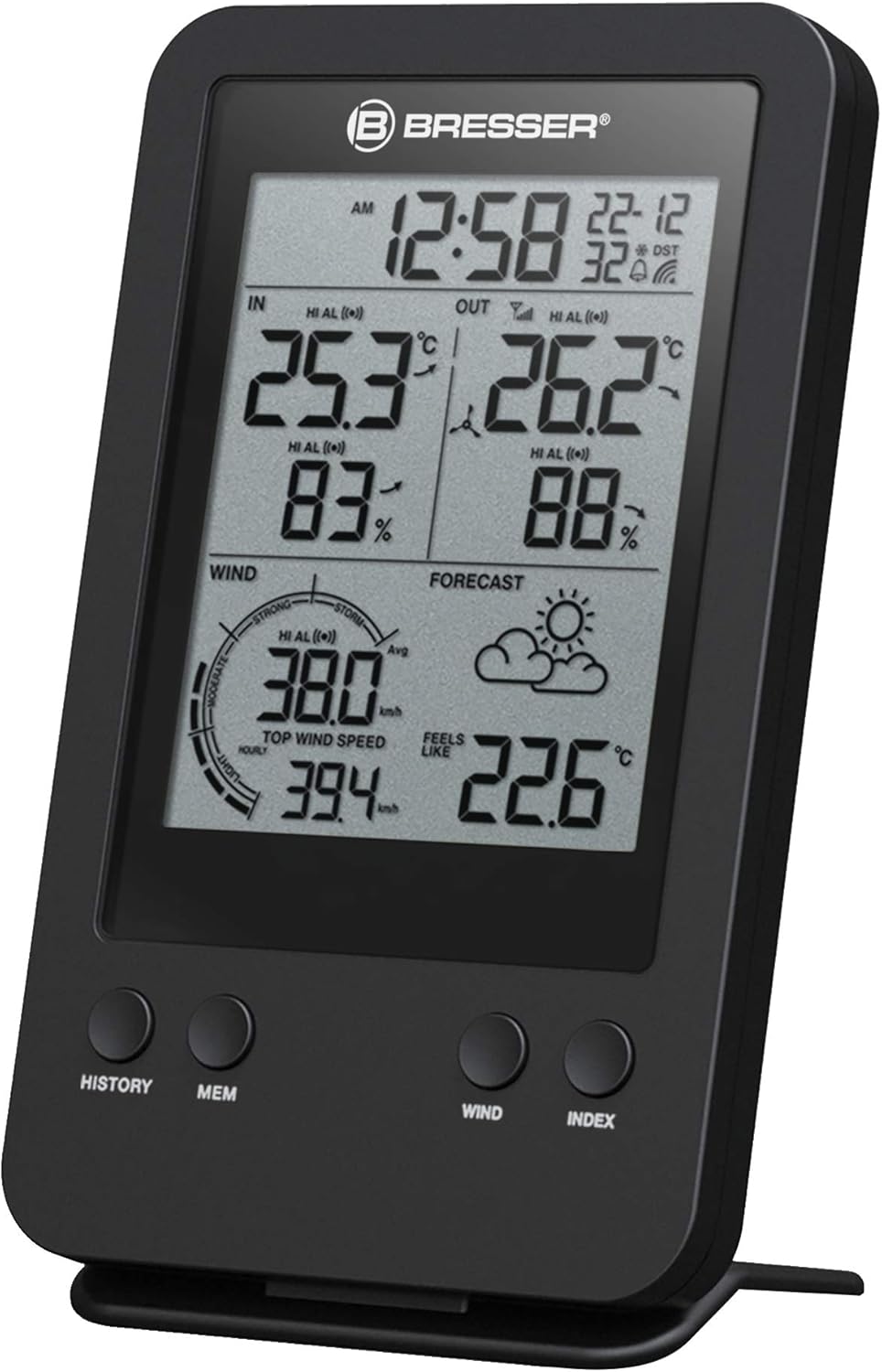 Bresser zusätzliche Basisstation für 7002531 Profi Windmesser Funk Wetterstation mit integriertem We