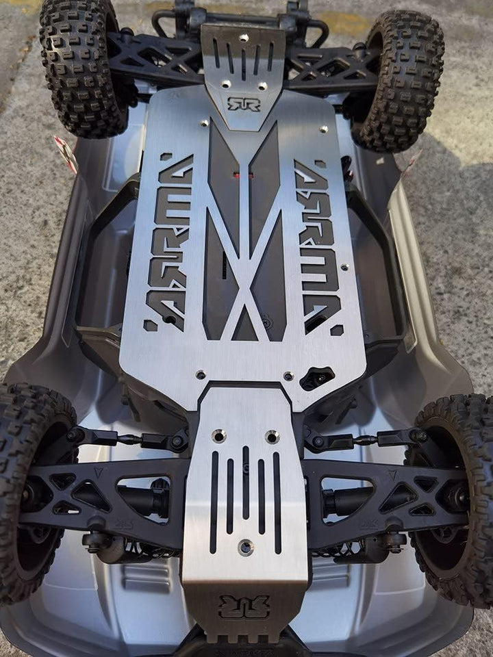 GPM 1/10 SENTON 4X4 V3 3S BLX ARA4303V3 Tuning Teile Stainless Steel Main Chassis with Bumper (Hollo