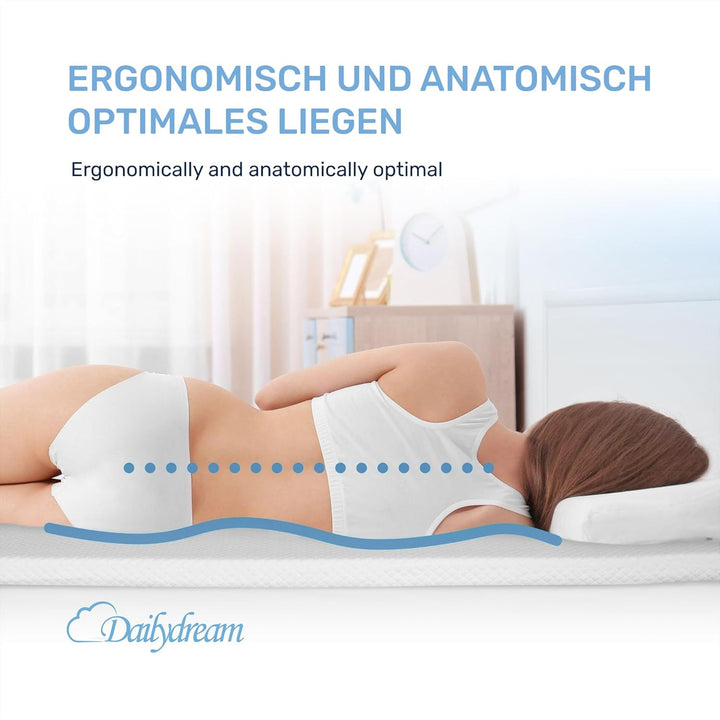 Dailydream Matratzen Topper 90x190cm | Memory Foam | 5cm hoch | Edition Lavender, Model M | Zertifiz