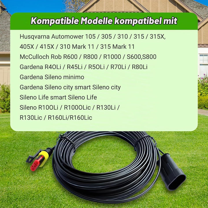 Shentec 20M Niederspannungskabel Transformator Kabel kompatibel mit Gardena Robotic R38Li, R40Li, R8