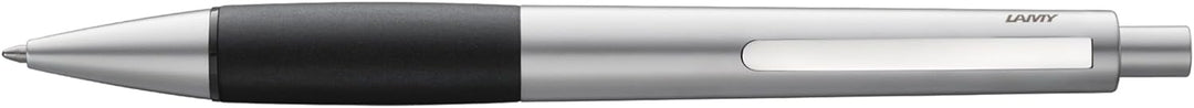 Lamy accent Kugelschreiber 296 – Aluminiumfarbener Kuli mit austauschbarem Kautschukgriffstück – Mit