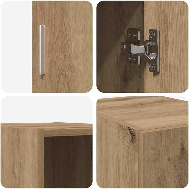 vidaXL Wandschrank Artisan-Eiche 30 x 42,5 x 39,5 cm Holzwerkstoff, Esszimmer, moderner rechteckiger